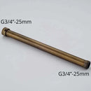 DecorBites™ Antique Brass Shower Faucet Extension Tube 30cm