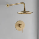 Antique brass shower faucet set with handheld spray – bathroom kit