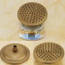 DecorBites™ Antique Brass Shower Faucet Set with Rainfall Shower Head and Hand Shower