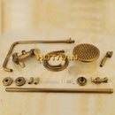 DecorBites™ Antique Brass Shower Faucet Set with Rainfall Mixer Valve and Hand Shower