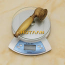 DecorBites™ Antique Brass Shower Faucet Set with Rainfall Mixer Valve and Hand Shower