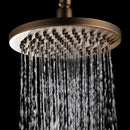 DecorBites™ Antique Brass Shower Set: 8" Rain Head, Hand Shower, Hose, Angle Valve, Bracket