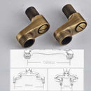 DecorBites™ Antique Brass Shower Set with 3-Way Diverter and Handshower