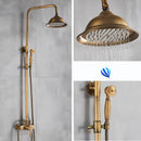 DecorBites™ Antique Brass Shower Set with Handshower, Rainfall Tap Crane