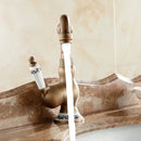 DecorBites™ Antique Brass Single Handle Basin Faucet Swivel Spout Mixer Water Tap