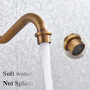 DecorBites™ Antique Brass Single Handle Kitchen Sink Faucet Hot & Cold Water Mixer