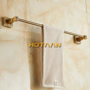DecorBites™ Antique Brass Single Towel Bar, Wall Mounted Bathroom Accessories