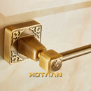 DecorBites™ Antique Brass Single Towel Bar, Wall Mounted Bathroom Accessories
