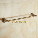 DecorBites™ Antique Brass Single Towel Bar, Wall Mounted Bathroom Holder