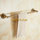 DecorBites™ Antique Brass Single Towel Bar, Wall Mounted Bathroom Holder