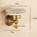 DecorBites™ Antique Brass Soap Holder, Pure Copper Bathroom Soap Basket