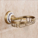 DecorBites™ Antique Brass Soap Holder: Pure Copper Bathroom Soap Basket