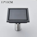 DecorBites™ Antique Brass Square Fish Carved Bathroom Floor Drain Hair Strainer