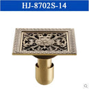 DecorBites™ Antique Brass Square Shower Floor Drain Strainer Grate - HJ-8702S