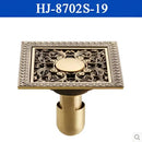 DecorBites™ Antique Brass Square Shower Floor Drain Strainer Grate - HJ-8702S
