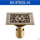 DecorBites™ Antique Brass Square Shower Floor Drain Strainer Grate - HJ-8702S