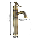DecorBites™ Antique Brass Swivel Bathroom Faucet Mixer Tap with Single Handle