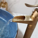 DecorBites™ Antique Brass Swivel Bathroom Faucet Mixer Tap with Single Handle