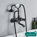 DecorBites™ Antique Brass Telephone Shape Wall Mounted Bathtub Faucet