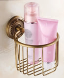DecorBites™ Antique Brass Toilet Paper Holder Wall Mount Bathroom Accessories