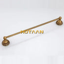 DecorBites™ Antique Brass Towel Holder Single Bar 30-60cm, Solid Aluminium Towel Rack
