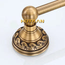 DecorBites™ Antique Brass Towel Holder Single Bar 30-60cm, Solid Aluminium Towel Rack