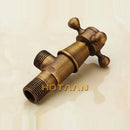 DecorBites™ Antique Brass Triangle Valve Water Control Bathroom Tap 1/2*1/2 Angle Valve