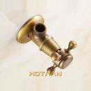 DecorBites™ Antique Brass Triangle Valve Water Control Bathroom Tap 1/2*1/2 Angle Valve