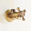 DecorBites™ Antique Brass Triangle Valve Water Control Bathroom Tap 1/2*1/2 Angle Valve