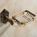 DecorBites™ Antique Brass Wall Mount Soap Basket for Bathroom Essentials
