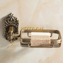 DecorBites™ Antique Brass Wall Mount Soap Basket for Bathroom Essentials