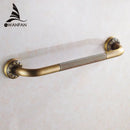DecorBites™ Antique Brass Wall Mounted Grab Bar for Bathroom Safety, 52 cm - Home Assist Handle