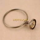 DecorBites™ Antique Brass Wall-Mounted Round Towel Ring Holder