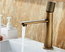 DecorBites™ Antique Bronze Basin Faucet Hot & Cold Deck Mounted Brass Mixer Tap