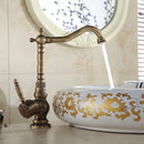 DecorBites™ Antique Bronze Basin Faucet, Single Handle Deck Mounted Mixer Tap, High Quality