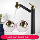 DecorBites™ Antique Bronze Bathroom Sink Faucet Hot Cold Water Mixer Deck Mounted