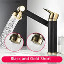 DecorBites™ Antique Bronze Bathroom Sink Faucet Hot Cold Water Mixer Deck Mounted