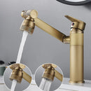 DecorBites™ Antique Bronze Bathroom Sink Faucet Hot Cold Water Mixer Deck Mounted
