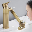 DecorBites™ Antique Bronze Bathroom Sink Faucet Hot Cold Water Mixer Deck Mounted