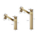 DecorBites™ Antique Bronze Bathroom Sink Faucet Hot Cold Water Mixer Deck Mounted