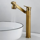 DecorBites™ Antique Bronze Bathroom Sink Faucet Hot Cold Water Mixer Deck Mounted