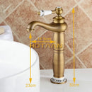DecorBites™ Antique Bronze Brass Basin Faucet - Luxury Europe Style Mixer Tap