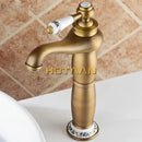 DecorBites™ Antique Bronze Brass Basin Faucet - Luxury Europe Style Mixer Tap