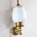 DecorBites™ Antique Bronze Brass Toilet Brush Holder for Bathroom Accessories