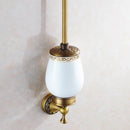 DecorBites™ Antique Bronze Brass Toilet Brush Holder for Bathroom Accessories