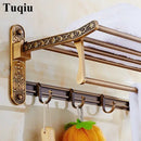 Antique bronze floral bathroom accessories set – bathroom hardware