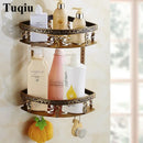 Antique bronze floral bathroom accessories set – bathroom hardware