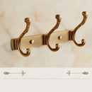 DecorBites™ Antique Bronze Carved Robe Hook Towel Hanger for Bathroom and Kitchen