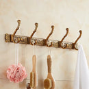 DecorBites™ Antique Bronze Carved Robe Hook Towel Hanger for Bathroom and Kitchen