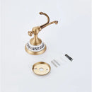 DecorBites™ Antique Bronze Ceramic Robe Hook Wall Mounted Coat Hook Bathroom Accessories